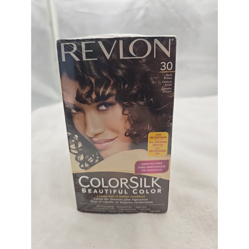 Revlon 30 Dark Brown Colorsilk Beautiful Color Permanent Hair Color 1 App Lot 3